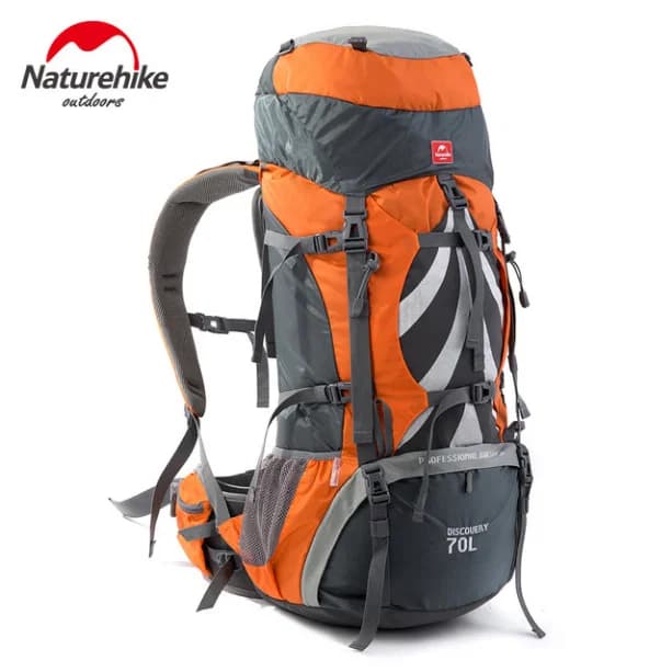 TAS RANSEL GUNUNG CARRIER 70+5 L NATUREHIKE NH70B070-B [E8t]